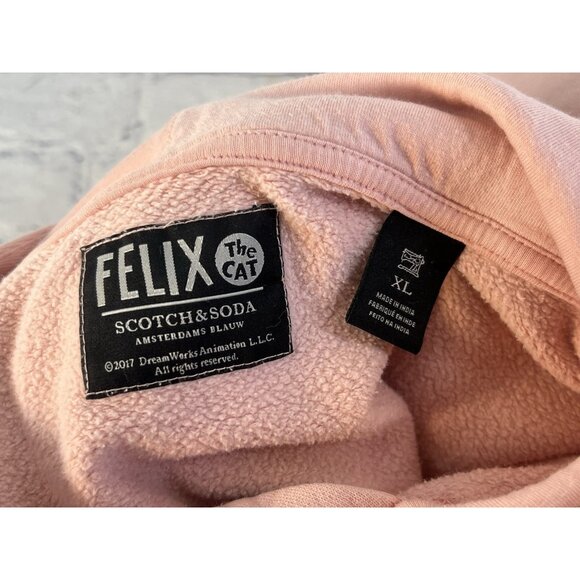 DreamWorks collab‎ Scotch Soda Felix Cat hoodie XL limited edition apricot - Picture 7 of 9
